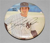 BUCKY DENT, NEW YORK YANKEES (1978) 3" VINTAGE