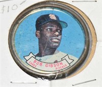 1964 T0PPS BASEBALL COIN #59 BOB GIBSON