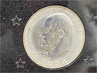 40 % Silver Ike Proof Dollar Coin  1974 S