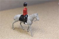 Vintage England Metal Soldier on Horse