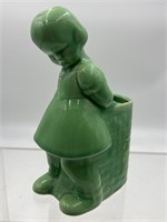 1950's Green Girl Planter