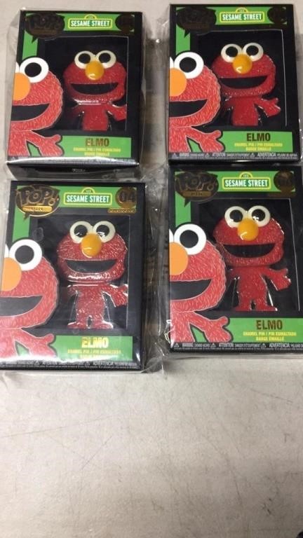 4-SESAME STREET ELMO POP PINS