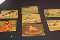 Lot Of 7 Altman Coasters - Oriental Scene