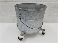 Vintage  Galvanized Mop Bucket
