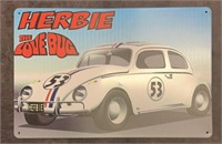 Metal "Herbie Lovebug” Sign