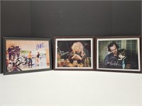 Autographed Framed Pics NO COA'S 8x 10's