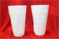 A Pair of Milk Glass Cups