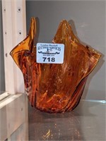 Amber Blown Art glass