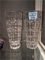 Pair of Crystal Vases