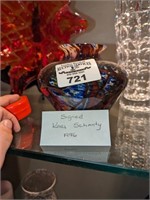 Karl Schanty 1976 signed Artglass vase
