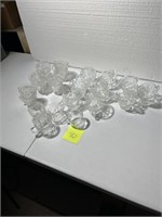 VINTAGE EAPG CLEAR GLASS CUPS REPLACEMENTS LOT