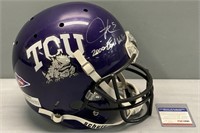 Ladanian Tomlinson Signed TCU Helmet Football PSA
