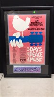 25X35-1969 WOODSTOCK POSTER FRAMED-NO SHIPPING
