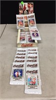 COCA COLA SEALED COLLECTORS CARDS WITH DISPLAY