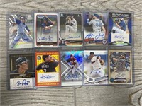 (10) Autographed MLB Baseball Cards