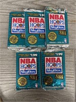 (5) 1994-95 NBA Hoops Jumbo Packs