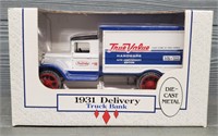 1931 True Value Delivery Truck Die-cast Bank