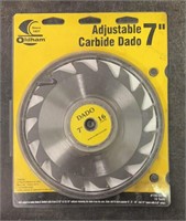 Adjustable 7" Carbide Dado Blade