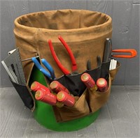 Work Gear Bucket Caddy Tool Organizer w/ Tools