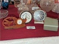 Variety of alarm, travel and desk clocks
