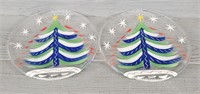 (2) Kosta Boda Christmas Plates