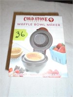 Cold Stone waflle bowl maker