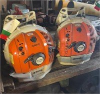 (2) STIHL BR600 BACKPACK BLOWERS-HAVE COMPRESSION