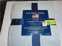 US Polo assn plush throw 50 x 70