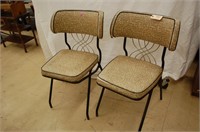 (2) Padded Metal Chairs