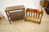 3 Tier Stand & Wood Children's Bench
