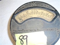vintage Weston Ammeter