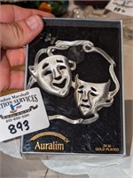 Gold Plated Comedy/Tragedy masks