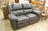 Reclining Leather Love Seat '