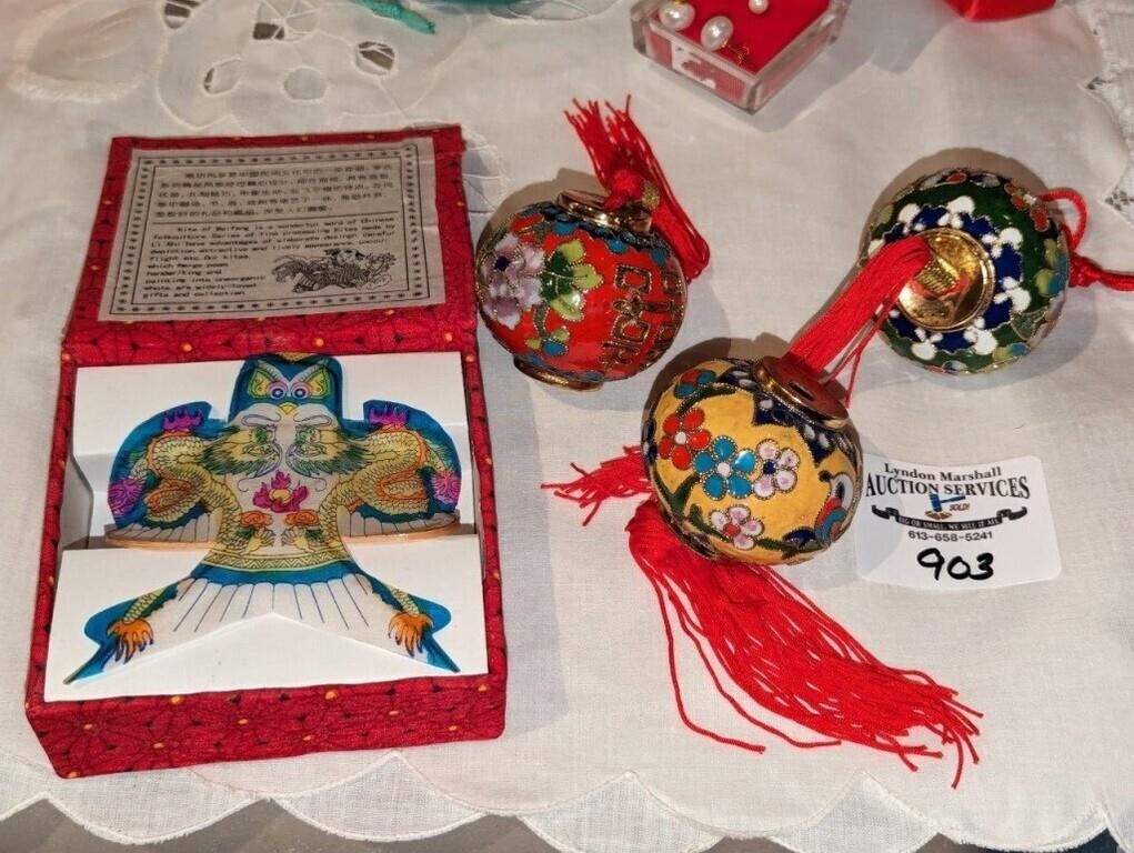 Weifang Kite & enamel Christmas ornaments