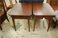 2 Ethan Allen End Tables W/ Drawers