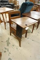 Antique Wood School Desk W/ Drawer