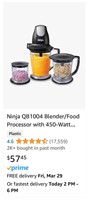 Ninja QB1004 Blender/Food Processor