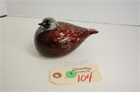 3" Brown Iittala Bird By Toikka