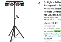 DJ Lights,telbum LED DJ Lighting Package stand