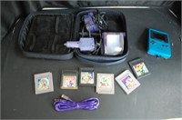 Gameboy Color W/ Games & Chargers/Light/Case