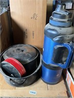 LARGE WATER THERMOS & PANS