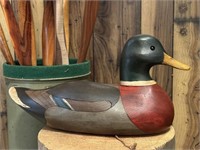 John Bundy Hand Painted Cache Duck Decoy