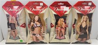 4 PC NEW DREAMGIRL LINGERIE