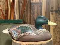 Unmarked Vintage Hand Painted Duck Decoy