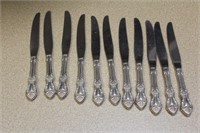 Lot of 11 Sterling Handle Knives