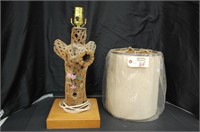 25" Cholla Cactus Lamp W/ Shade