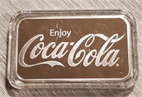 One Ounce Silver Bar: Coca-Cola