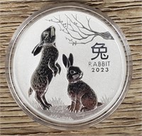One Ounce Silver Round: Year of the Rabbit