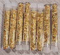 (8) Tubes of Gold Flakes #1