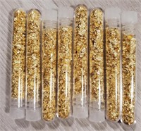 (8) Tubes of Gold Flakes #3
